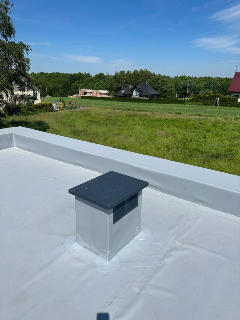 dachy płaskie membrana pvc